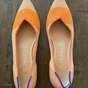 Rothy's Orange and Blue Women's Flats